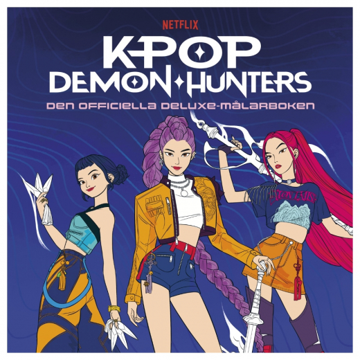 KPop Demon Hunters Målarbok Deluxe i gruppen LEKSAKER / Skapa & måla / Skriva och Rita / Målarböcker hos Spelexperten (9789155275105)