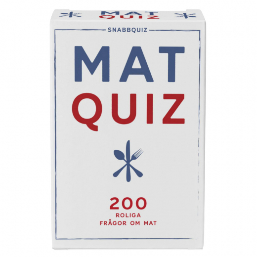 SnabbQuiz: Matquiz i gruppen SÄLLSKAPSSPEL hos Spelexperten (9789189766235)