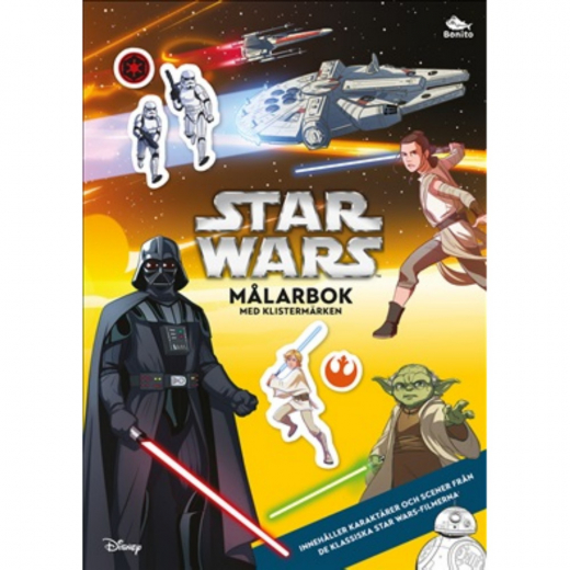 Star Wars Målarbok Med Klistermärken i gruppen Nyheter hos Spelexperten (9789190044025)