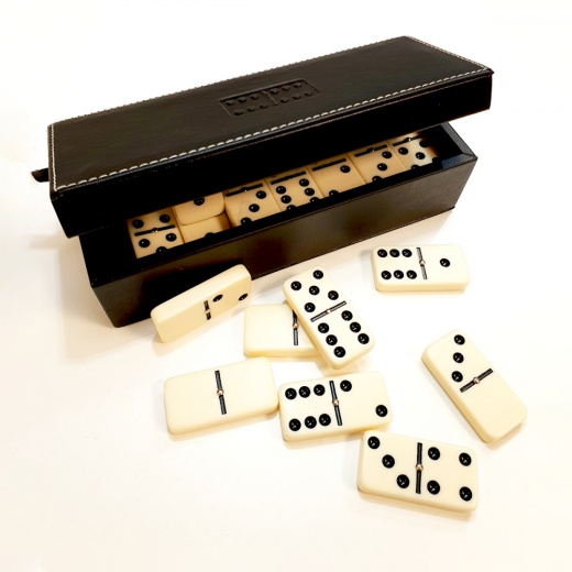 Domino Box Double 6 i gruppen  hos Spelexperten (99004)