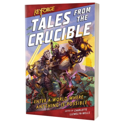 Keyforge Novel - Tales from the Crucible i gruppen SÄLLSKAPSSPEL / Tillbehör / Övriga hos Spelexperten (ACOTAL80234)