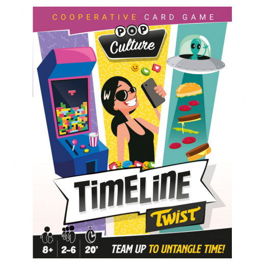 Timeline Twist: Pop Culture i gruppen SÄLLSKAPSSPEL / Familjespel hos Spelexperten (AMDTT02B100EN)