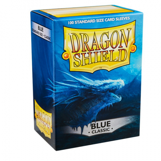 Sleeves Dragon Shield - Classic 63 x 88 mm Blue i gruppen SÄLLSKAPSSPEL / Tillbehör / Sleeves hos Spelexperten (AT10003)