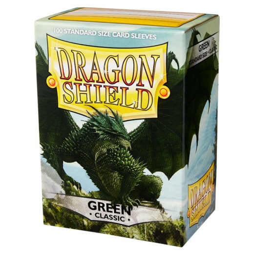 Sleeves Dragon Shield - Classic 63 x 88 mm Green i gruppen SÄLLSKAPSSPEL / Tillbehör / Sleeves hos Spelexperten (AT10004)