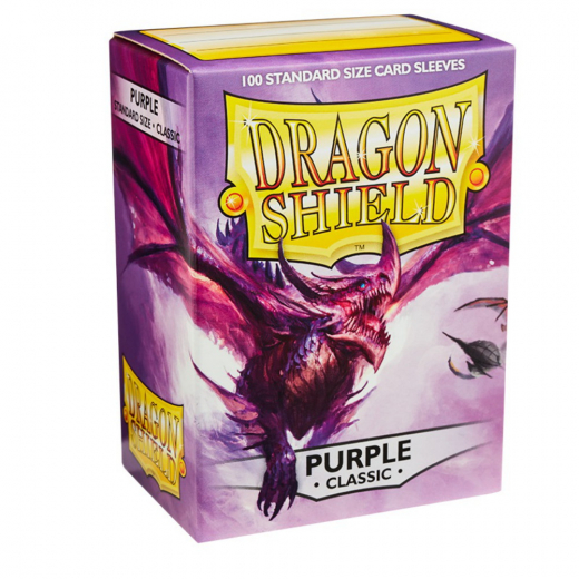 Sleeves Dragon Shield - Classic 63 x 88 mm Purple i gruppen SÄLLSKAPSSPEL / Tillbehör / Sleeves hos Spelexperten (AT10009)