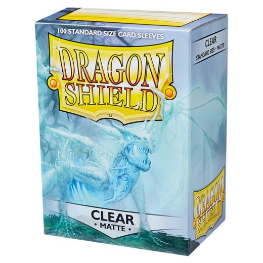 Sleeves Dragon Shield - Matte 63 x 88 mm Clear i gruppen SÄLLSKAPSSPEL / Tillbehör / Sleeves hos Spelexperten (AT11001)