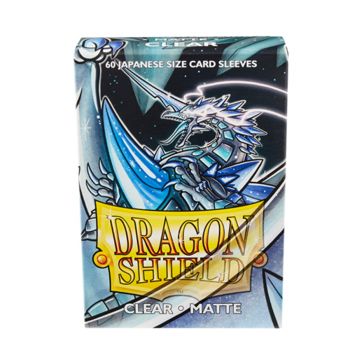 Sleeves Dragon Shield - Matte Japanese 59 x 86 mm Clear i gruppen SÄLLSKAPSSPEL / Tillbehör / Sleeves hos Spelexperten (AT11101)