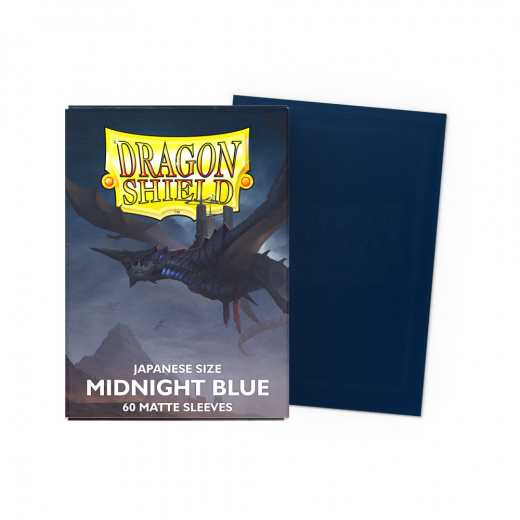 Sleeves Dragon Shield - Matte Japanese 59 x 86 mm Midnight Blue i gruppen SÄLLSKAPSSPEL / Tillbehör / Sleeves hos Spelexperten (AT11157)