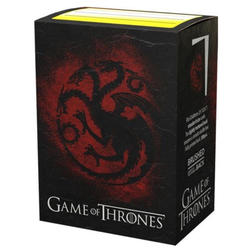 Sleeves Dragon Shield - 63 x 88 mm House Targaryen i gruppen  hos Spelexperten (AT16031)