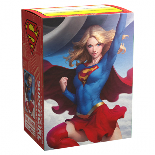 Sleeves Dragon Shield - 63 x 88 mm Supergirl - Superman Series 2 i gruppen SÄLLSKAPSSPEL / Tillbehör / Sleeves hos Spelexperten (AT16096)