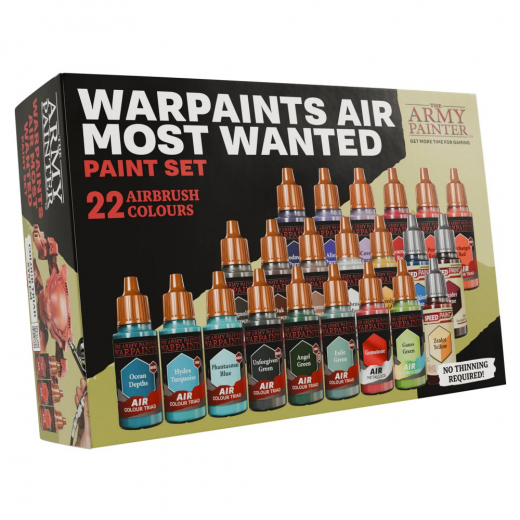 Army Painter: Warpaints Air Most Wanted Paint Set i gruppen SÄLLSKAPSSPEL / Tillbehör / Övriga hos Spelexperten (AW8004)