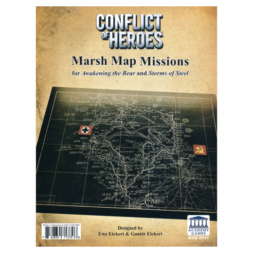 Conflict of Heroes: Marsh Map Missions (Exp.) i gruppen SÄLLSKAPSSPEL / Expansioner hos Spelexperten (AYG5111)