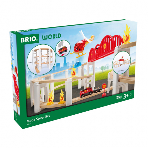 Brio - Mega Spiral Set i gruppen LEKSAKER / BRIO trätåg / Bandelar hos Spelexperten (B-36114)