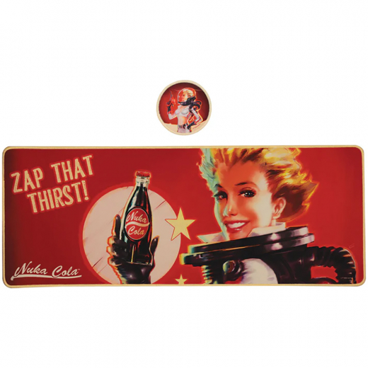 Fallout Nuka-Cola Desk Pad and Coaster Set i gruppen LEKSAKER / Samlarprylar / Fallout Samlarprylar hos Spelexperten (B-FLT94)