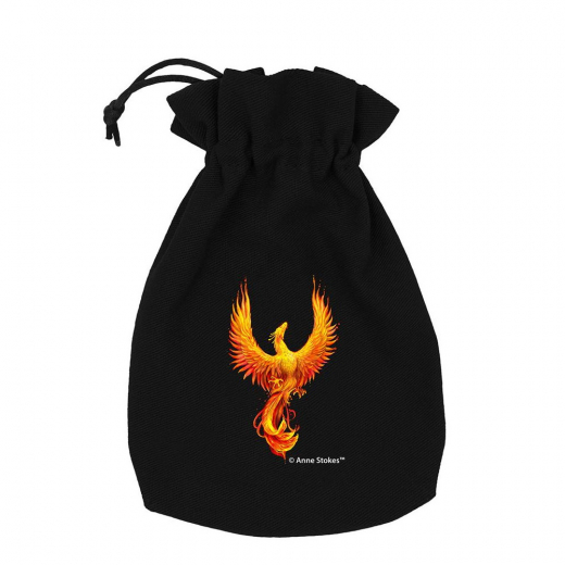Anne Stokes Dice Pouch: Phoenix i gruppen SÄLLSKAPSSPEL / Tillbehör / Tärningar & tillbehör hos Spelexperten (BAST206)