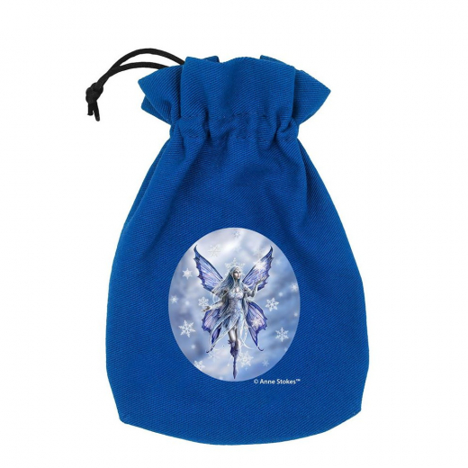 Anne Stokes Dice Pouch: Snow Fairy i gruppen SÄLLSKAPSSPEL / Tillbehör / Tärningar & tillbehör hos Spelexperten (BAST207)