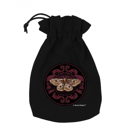 Anne Stokes Dice Pouch: Magic Moth i gruppen SÄLLSKAPSSPEL / Tillbehör / Tärningar & tillbehör hos Spelexperten (BAST210)