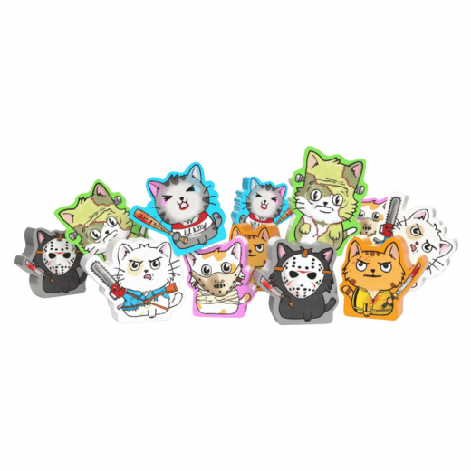 Cats vs Cucumbers: Killer Kitten Meeples (Exp.) i gruppen SÄLLSKAPSSPEL / Tillbehör / Övriga hos Spelexperten (BBO901)