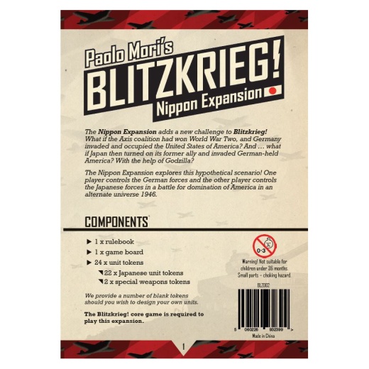 Blitzkrieg! - Nippon (Exp.) i gruppen SÄLLSKAPSSPEL / Expansioner hos Spelexperten (BKCB02)