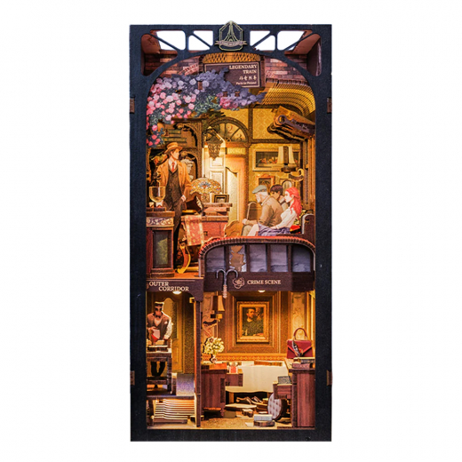 Cutebee Book Nook - Train Mystery Case i gruppen PUSSEL / Book Nook / Cutebee hos Spelexperten (BN01B)