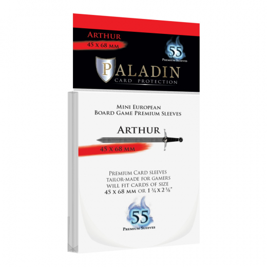 Paladin Sleeves 45 x 68 mm Arthur i gruppen SÄLLSKAPSSPEL / Tillbehör / Sleeves hos Spelexperten (BND00044)