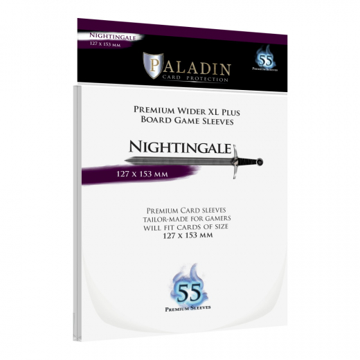 Paladin Sleeves 127 x 153 mm Nightingale i gruppen SÄLLSKAPSSPEL / Tillbehör / Sleeves hos Spelexperten (BND00087)