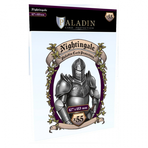 Paladin Sleeves 127 x 153 mm Nightingale i gruppen SÄLLSKAPSSPEL / Tillbehör / Sleeves hos Spelexperten (BND00087)