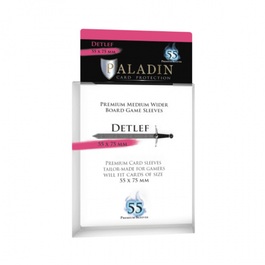 Paladin Sleeves 55 x 75 mm Detlef i gruppen SÄLLSKAPSSPEL / Tillbehör / Sleeves hos Spelexperten (BND00124)