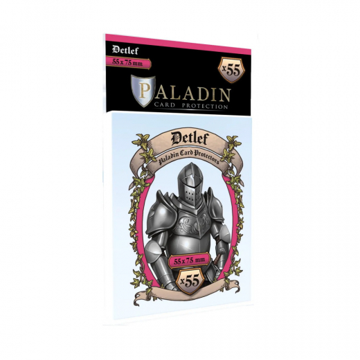 Paladin Sleeves 55 x 75 mm Detlef i gruppen SÄLLSKAPSSPEL / Tillbehör / Sleeves hos Spelexperten (BND00124)