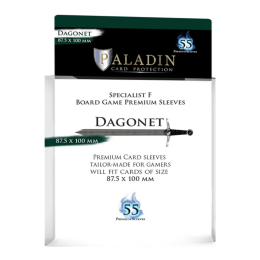 Paladin Sleeves 87,5 x 100 mm Dagonet i gruppen SÄLLSKAPSSPEL / Tillbehör / Sleeves hos Spelexperten (BND00156)