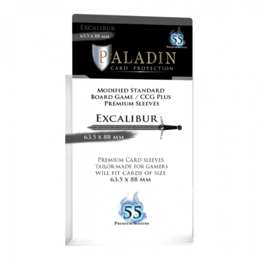 Paladin Sleeves 63,5 x 88 mm Excalibur i gruppen SÄLLSKAPSSPEL / Tillbehör / Sleeves hos Spelexperten (BND00162)