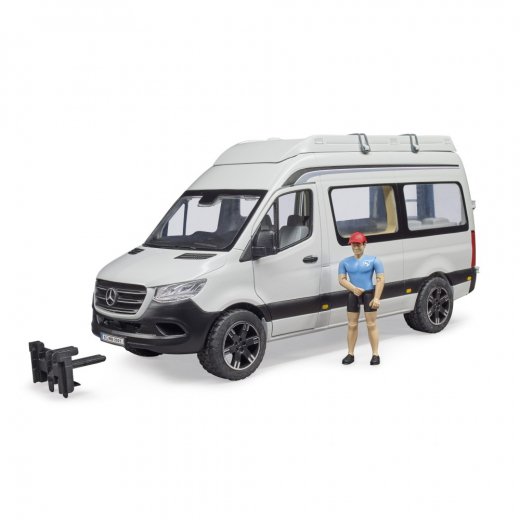 Bruder MB Sprinter Camper med förare i gruppen LEKSAKER / Leksaksfordon / Bruder hos Spelexperten (BR2672)