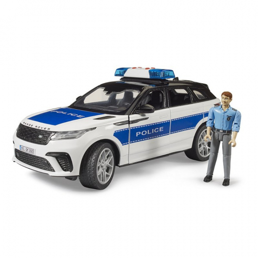 Bruder Range Rover Velar Polisfordon med polis i gruppen LEKSAKER / Leksaksfordon / Bruder hos Spelexperten (BR2890)