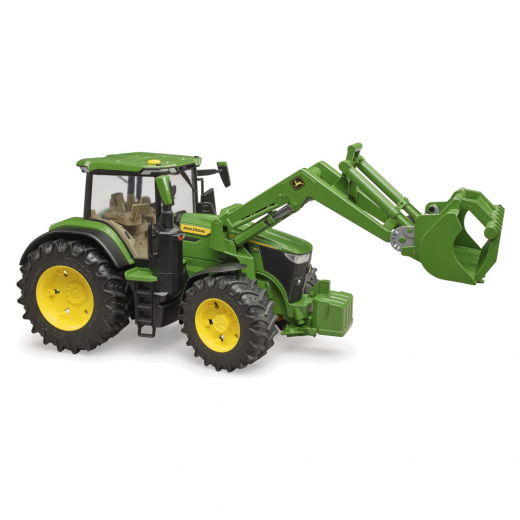 Bruder John Deere 7R 350 med frontlastare i gruppen LEKSAKER / Leksaksfordon / Bruder hos Spelexperten (BR3151)