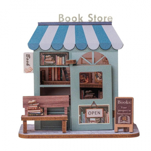 Gör Det Själv Kylskåpsmagnet - Book Store i gruppen PUSSEL / Modellbyggen hos Spelexperten (BS001)