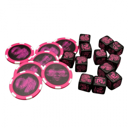 Shadowrun RPG: Dice & Edge Tokens - Purple i gruppen SÄLLSKAPSSPEL / Rollspel / Shadowrun hos Spelexperten (CAT28501)
