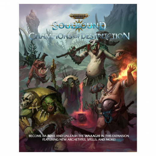 Warhammer Age of Sigmar: Soulbound - Champions of Destruction i gruppen SÄLLSKAPSSPEL / Rollspel / Warhammer Age of Sigmar hos Spelexperten (CB72534)