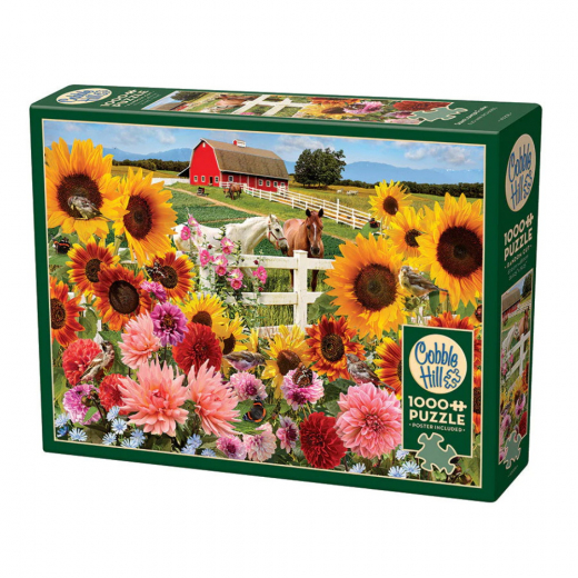 Cobble Hill Pussel - Sunflower Farm 1000 Bitar i gruppen PUSSEL / 1000 bitar hos Spelexperten (CH40208)