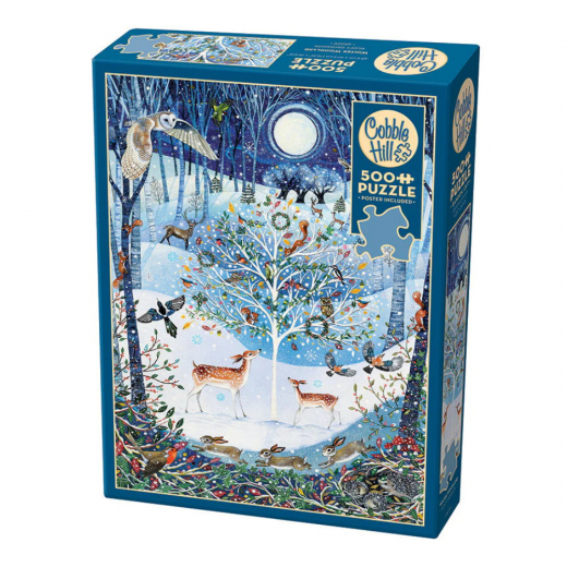 Cobble Hill Pussel - Winter Woodland 500 Bitar i gruppen PUSSEL / < 750 bitar hos Spelexperten (CH45009)