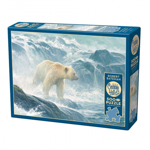 Cobble Hill Pussel - Salmon Watch - Spirit Bear 500 Bitar i gruppen PUSSEL / < 750 bitar hos Spelexperten (CH45026)