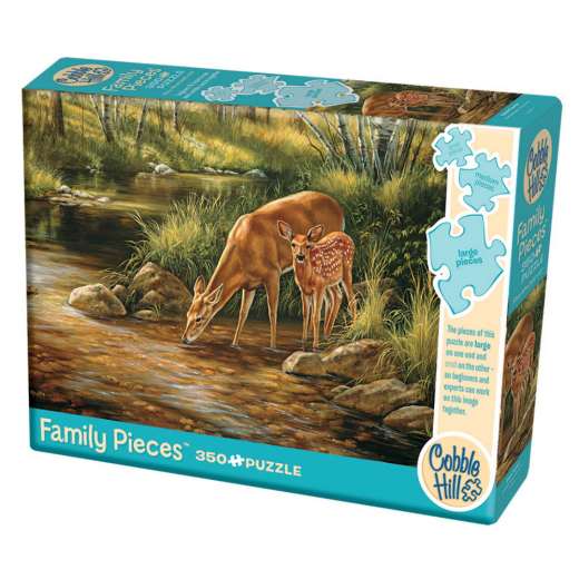 Cobble Hill Pussel - Deer Family 350 Bitar i gruppen  hos Spelexperten (CH54626)