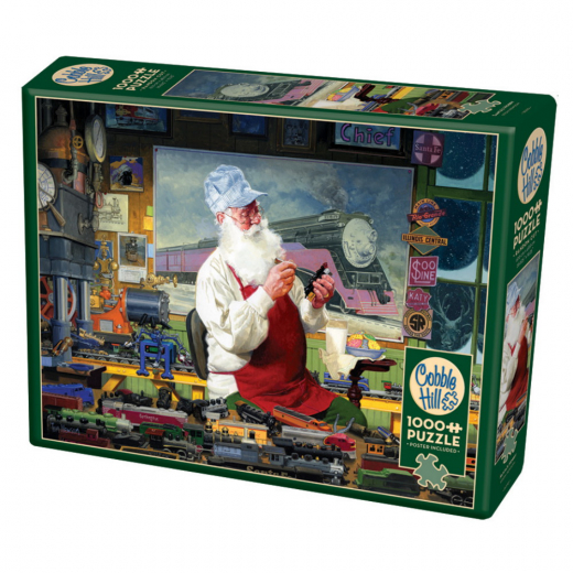 Cobble Hill Pussel - Santa's Hobby 1000 Bitar i gruppen  hos Spelexperten (CH80110)