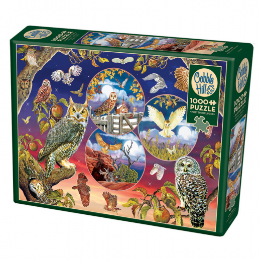 Cobble Hill Pussel - Owl Magic 1000 Bitar i gruppen  hos Spelexperten (CH80220)