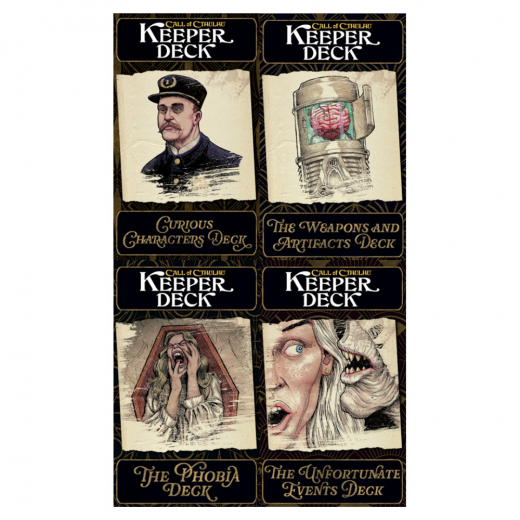 Call of Cthulhu RPG: Keeper Decks i gruppen SÄLLSKAPSSPEL / Rollspel hos Spelexperten (CHA23184-X)