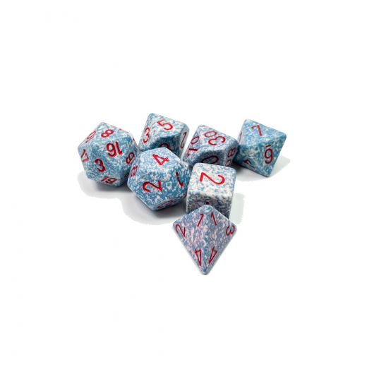 Dice Set 7 Speckled Air i gruppen SÄLLSKAPSSPEL / Tillbehör / Tärningar & tillbehör hos Spelexperten (CHX25300)