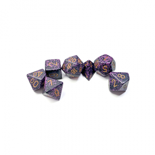 Dice Set 7 Speckled Hurricane i gruppen SÄLLSKAPSSPEL / Tillbehör / Tärningar & tillbehör hos Spelexperten (CHX25317)