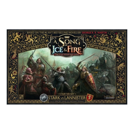 A Song of Ice & Fire: Tabletop Miniatures Game - Stark vs Lannister Starter Set i gruppen SÄLLSKAPSSPEL / Strategispel hos Spelexperten (CMNSIF001)