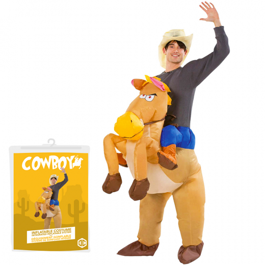 Uppblåsbar Maskeraddräkt Cowboy i gruppen LEKSAKER / Maskerad / Maskeraddräkter hos Spelexperten (COS-COWBOY)