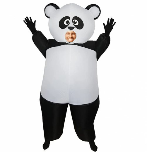 Uppblåsbar Maskeraddräkt Panda i gruppen LEKSAKER / Maskerad / Maskeraddräkter hos Spelexperten (COS-PANDA)