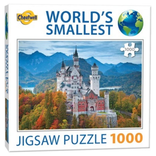 Världens Minsta Pussel: Neuschwanstein Castle 1000 bitar i gruppen PUSSEL / 1000 bitar hos Spelexperten (CW13930)